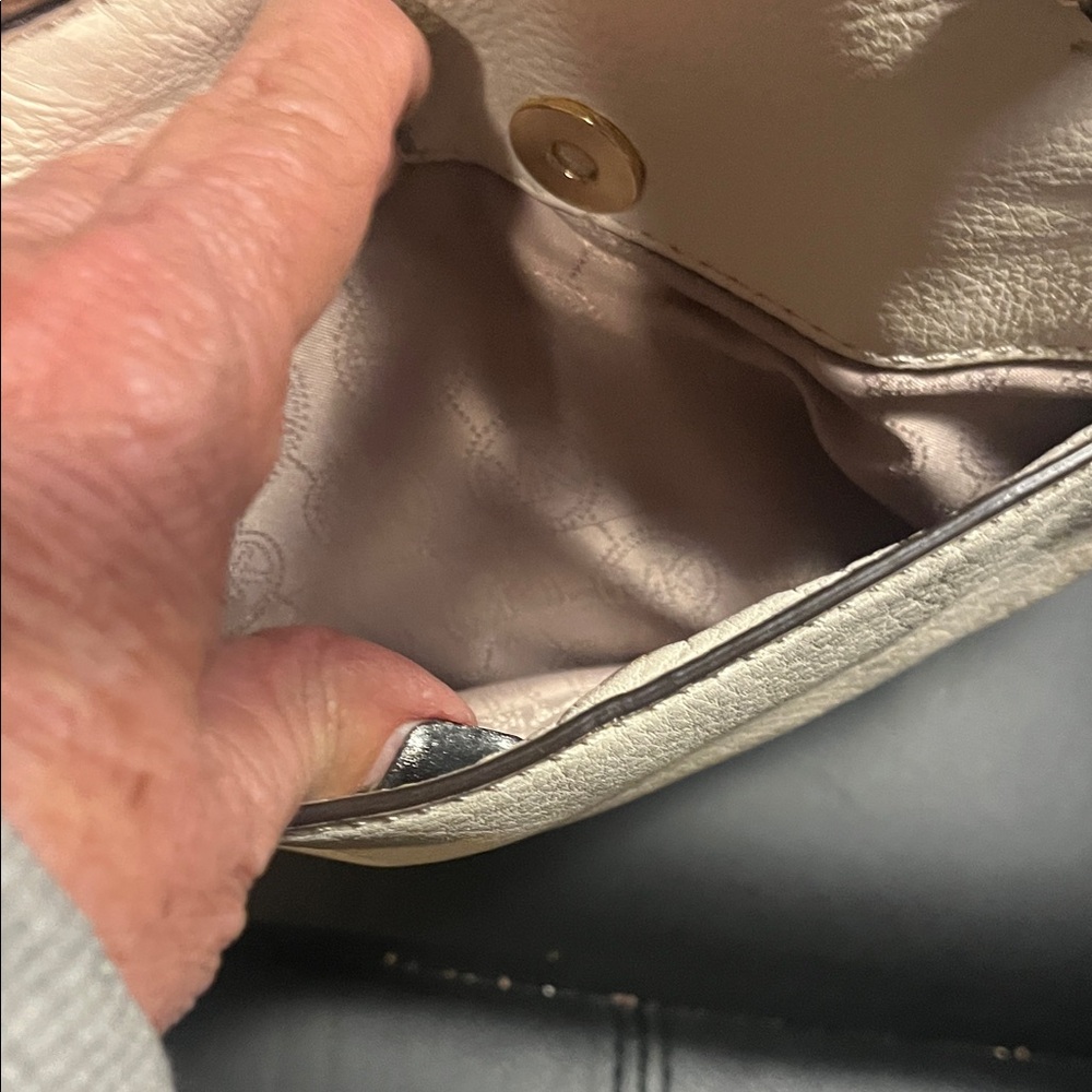Michael Kors Cream and Brown Satchel - Picture 10 of 15